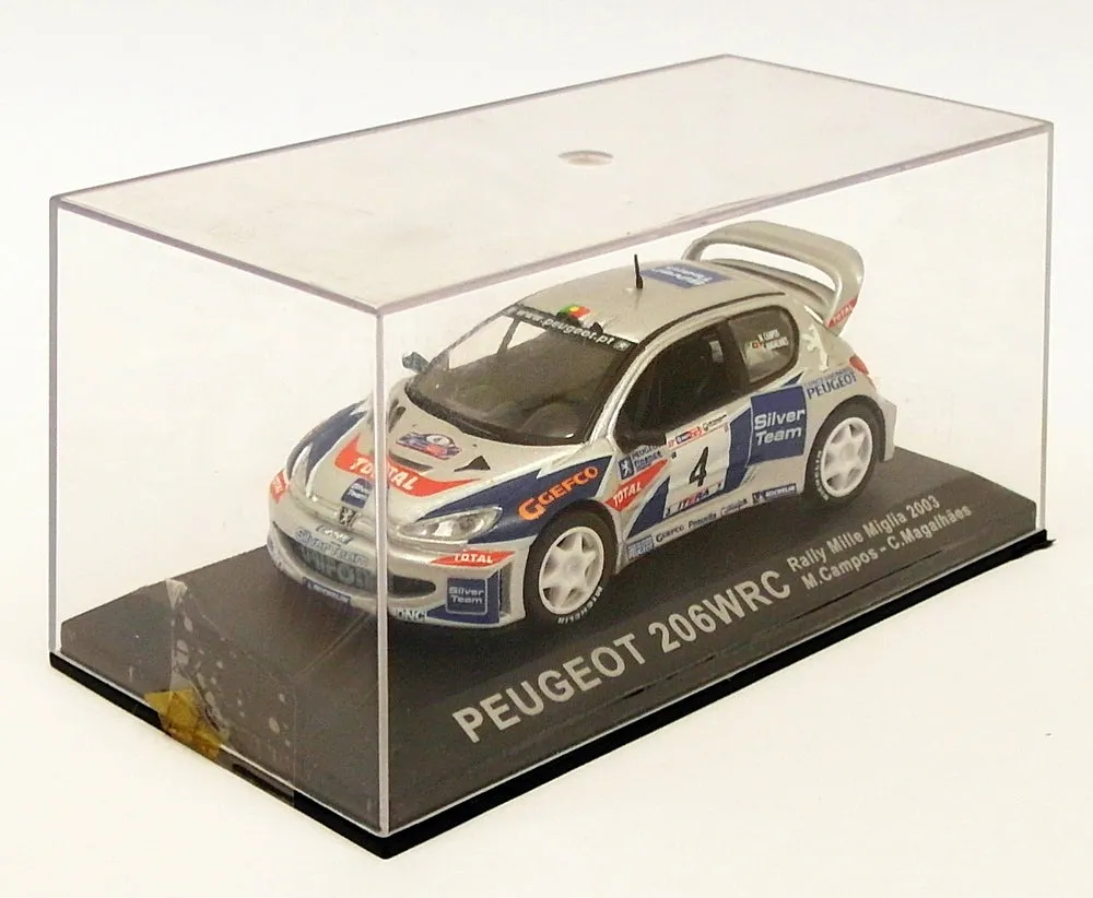 Altaya 1/43 Scale AL31319C - Peugeot 206 WRC - Mille Miglia Rally 2003