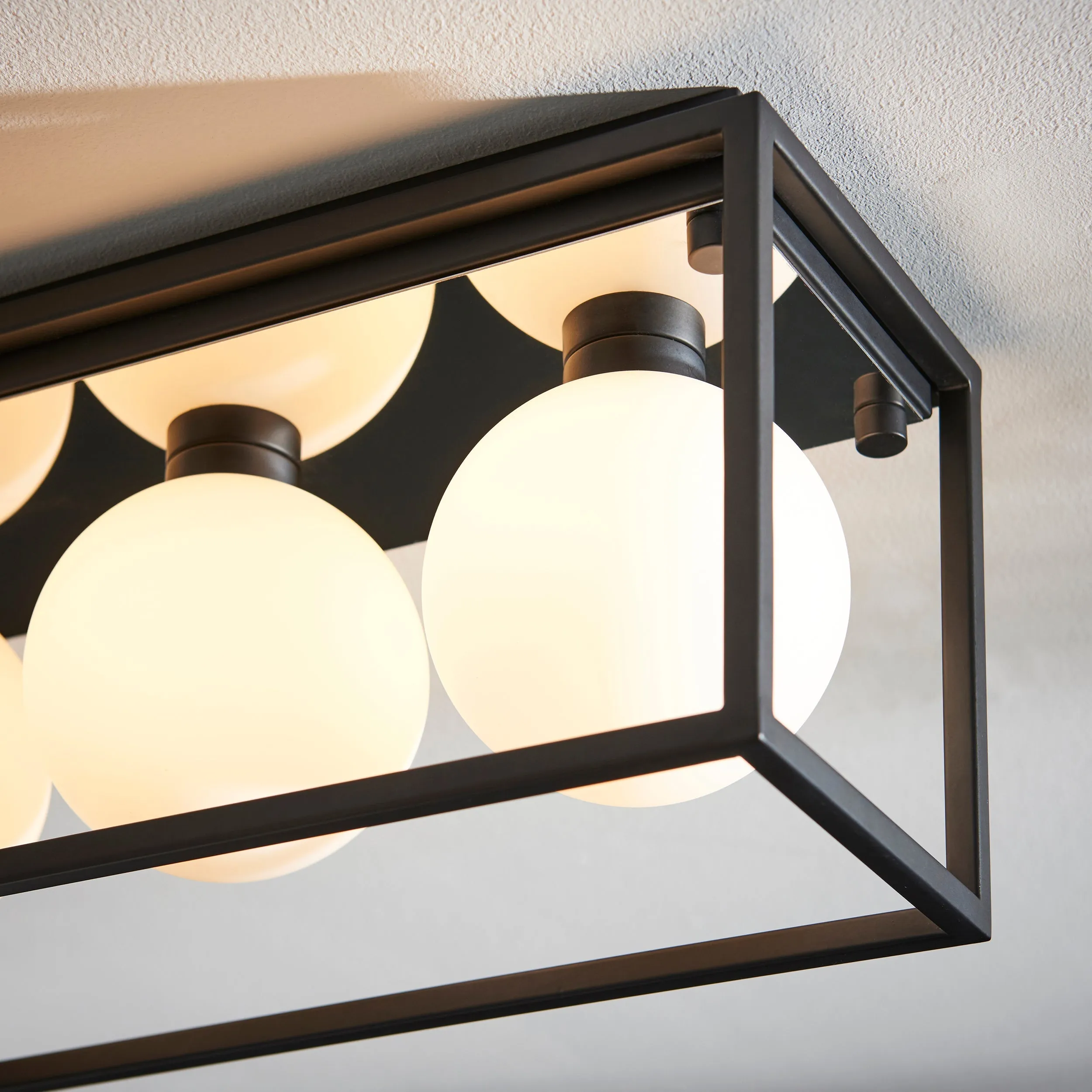 Amos Triton 3 Bathroom Ceiling Light Matt Black