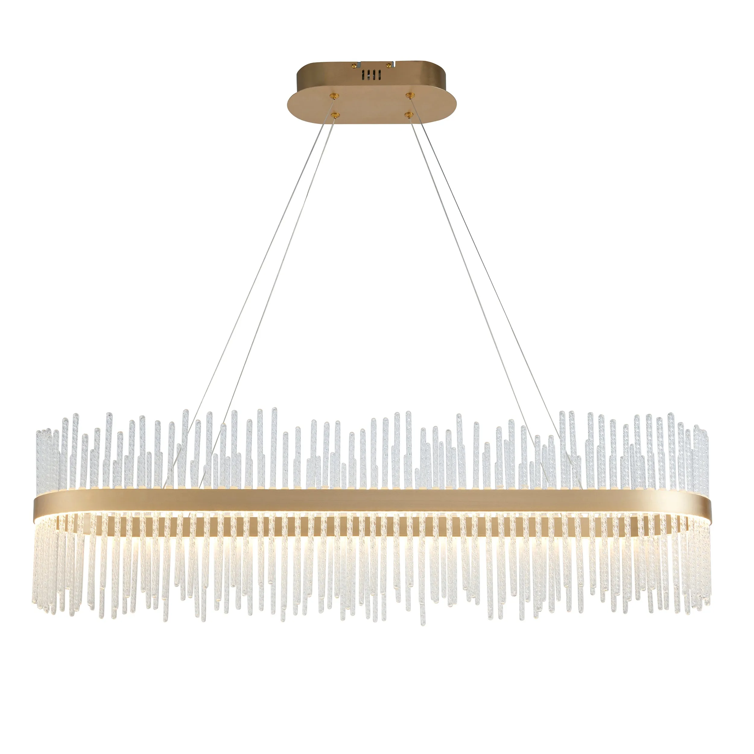 Amos Vanburgh Bar Chandelier Brushed Gold