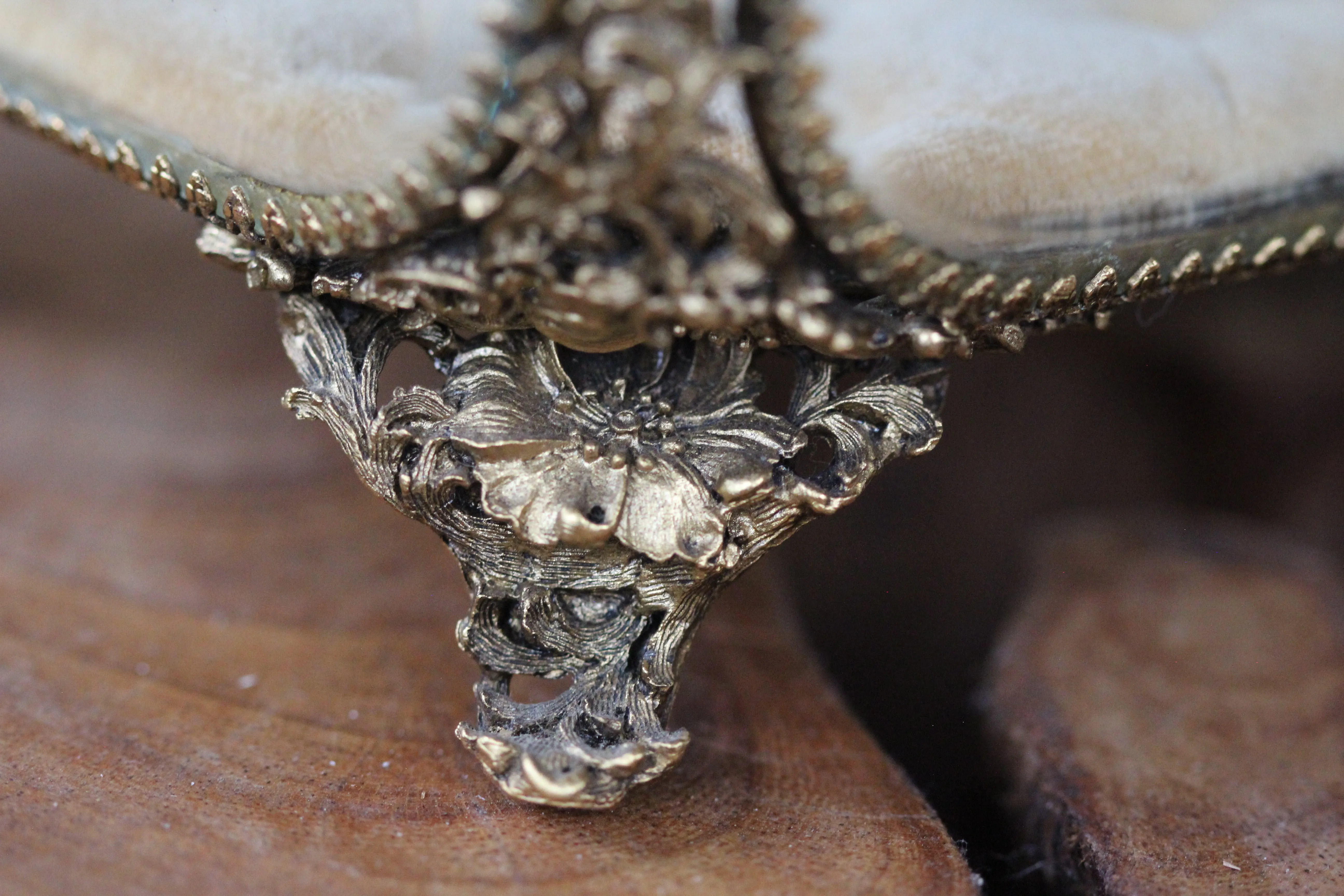 Antique Floral Jewelry Box