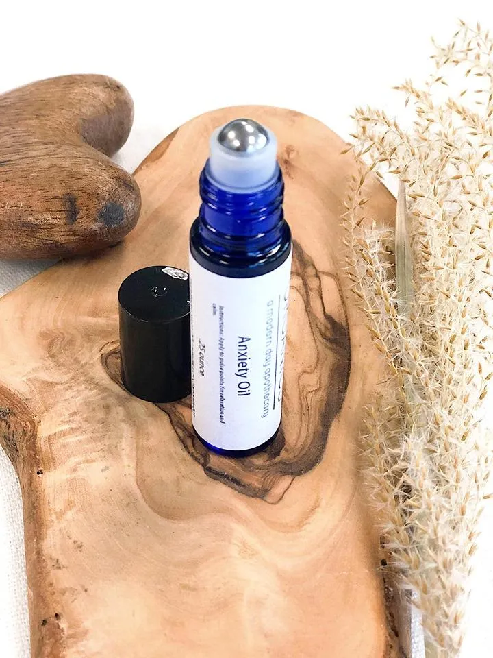 Anxiety Roller Ball / Organic Essential Oils For Anxiety / Anxiety