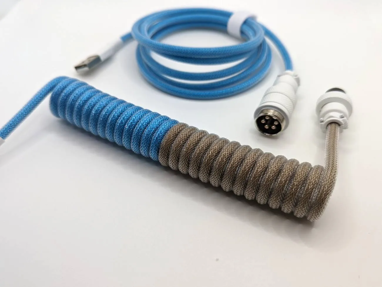 Ausmodshop Coiled Keyboard Cable - Dune