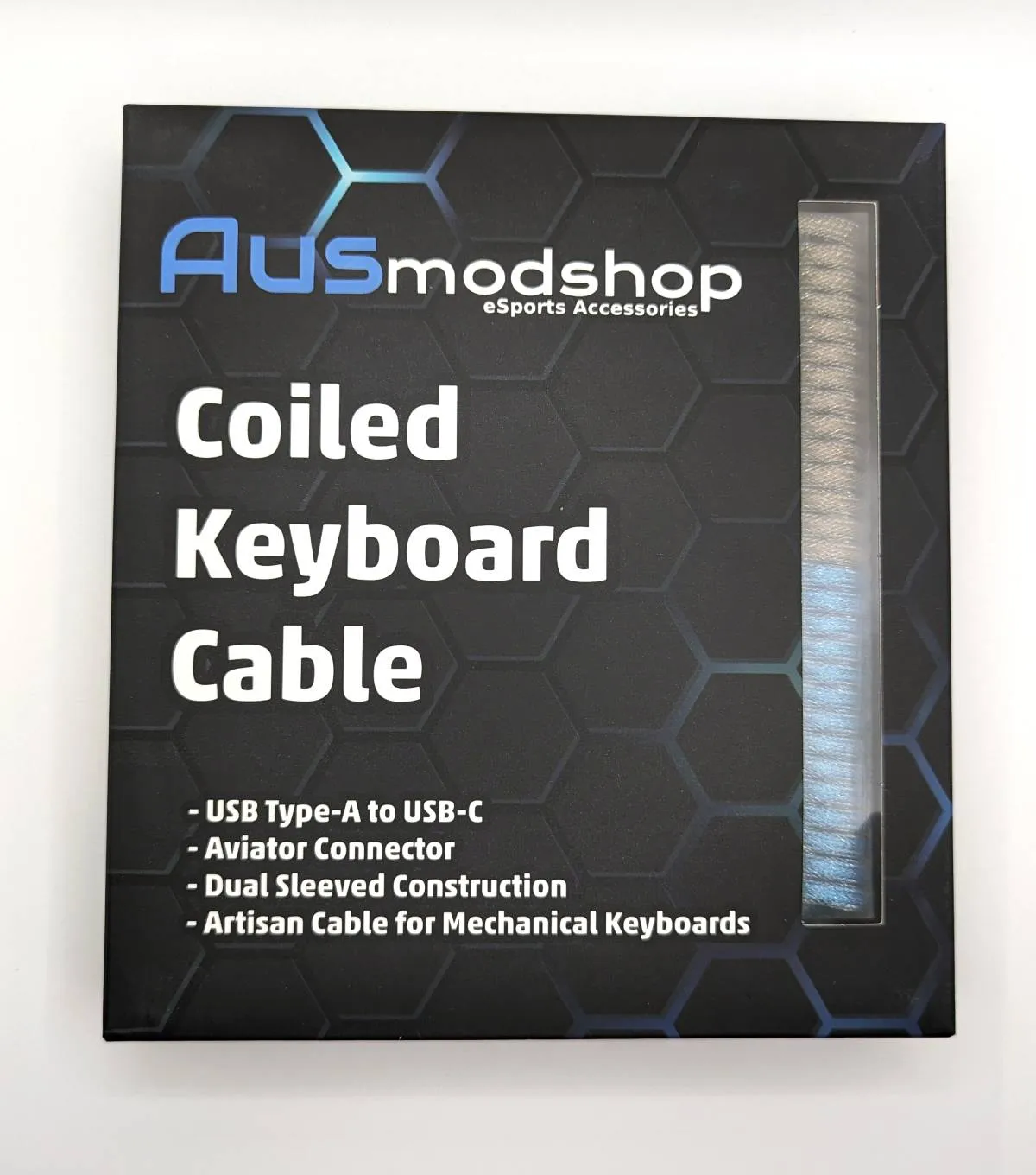 Ausmodshop Coiled Keyboard Cable - Dune