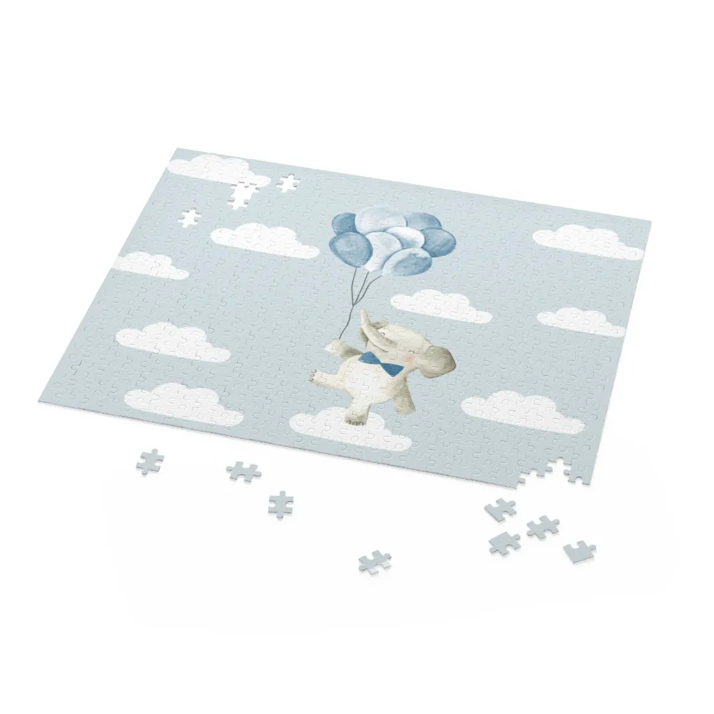 Baby Elephant Floating in the Clouds Jigsaw Puzzle 500-Piece