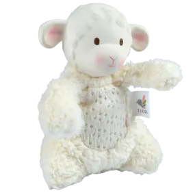 Bahbah the Lamb Baby Soft Toy with Organic Natural Rubber Teether Head