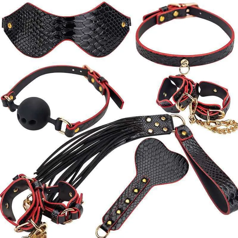 Bdsm Training Handcuffs and Leather Accessories in Stunning Gift Box