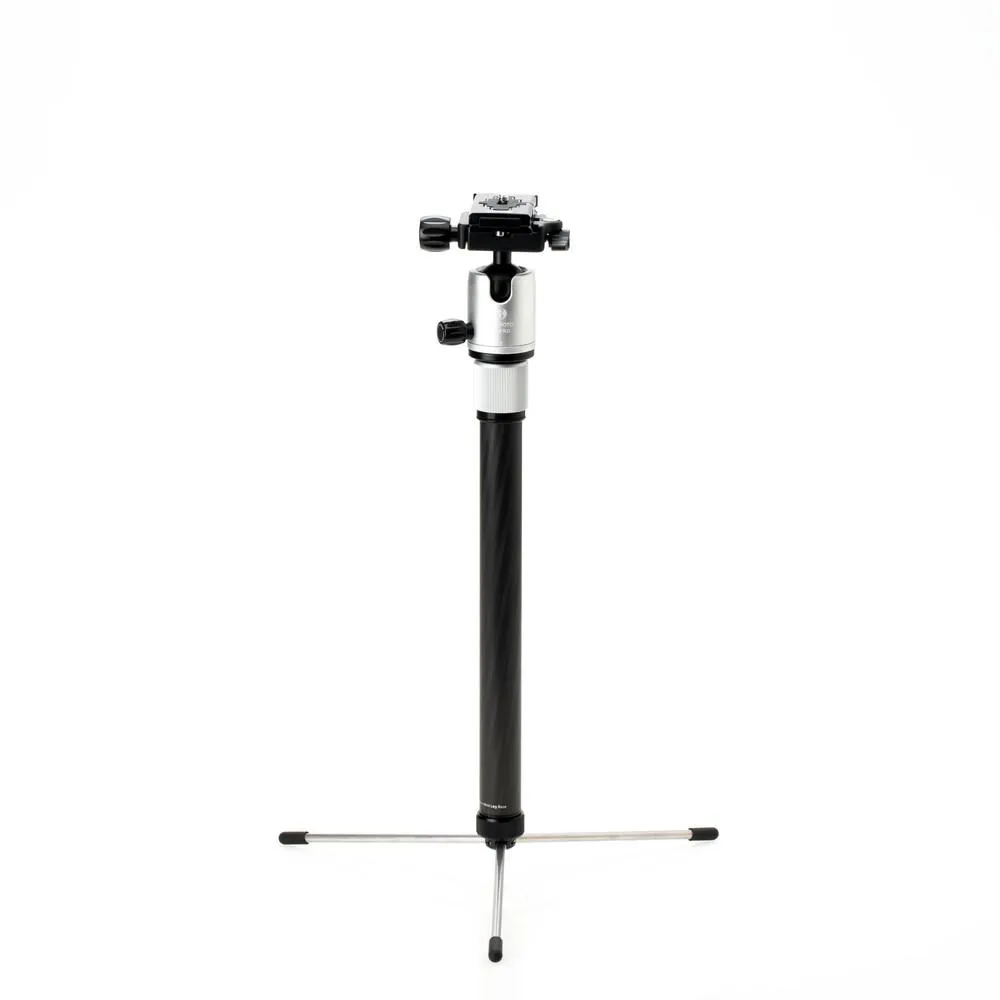 Benro MeFOTO RoadTrip Pro Carbon Fiber Series 1 Travel Tripod with Ball Head and Monopod (Silver)