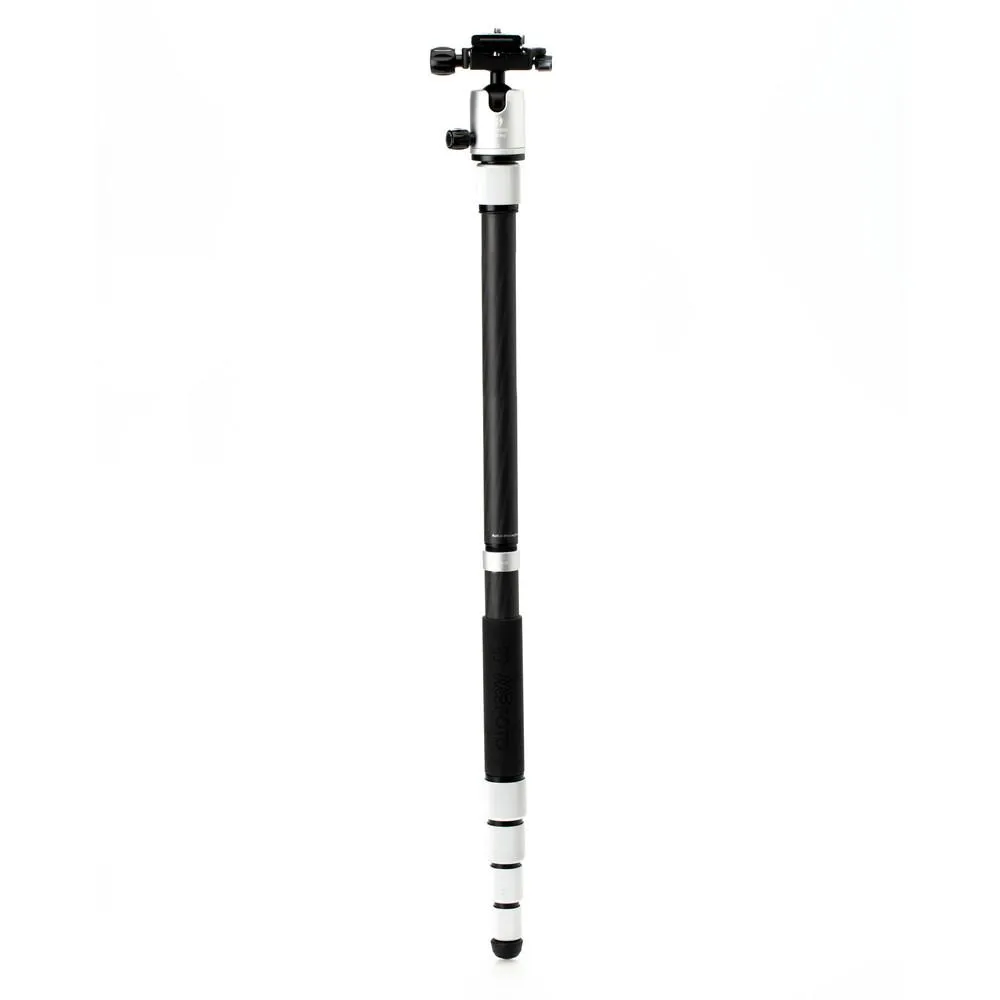 Benro MeFOTO RoadTrip Pro Carbon Fiber Series 1 Travel Tripod with Ball Head and Monopod (Silver)