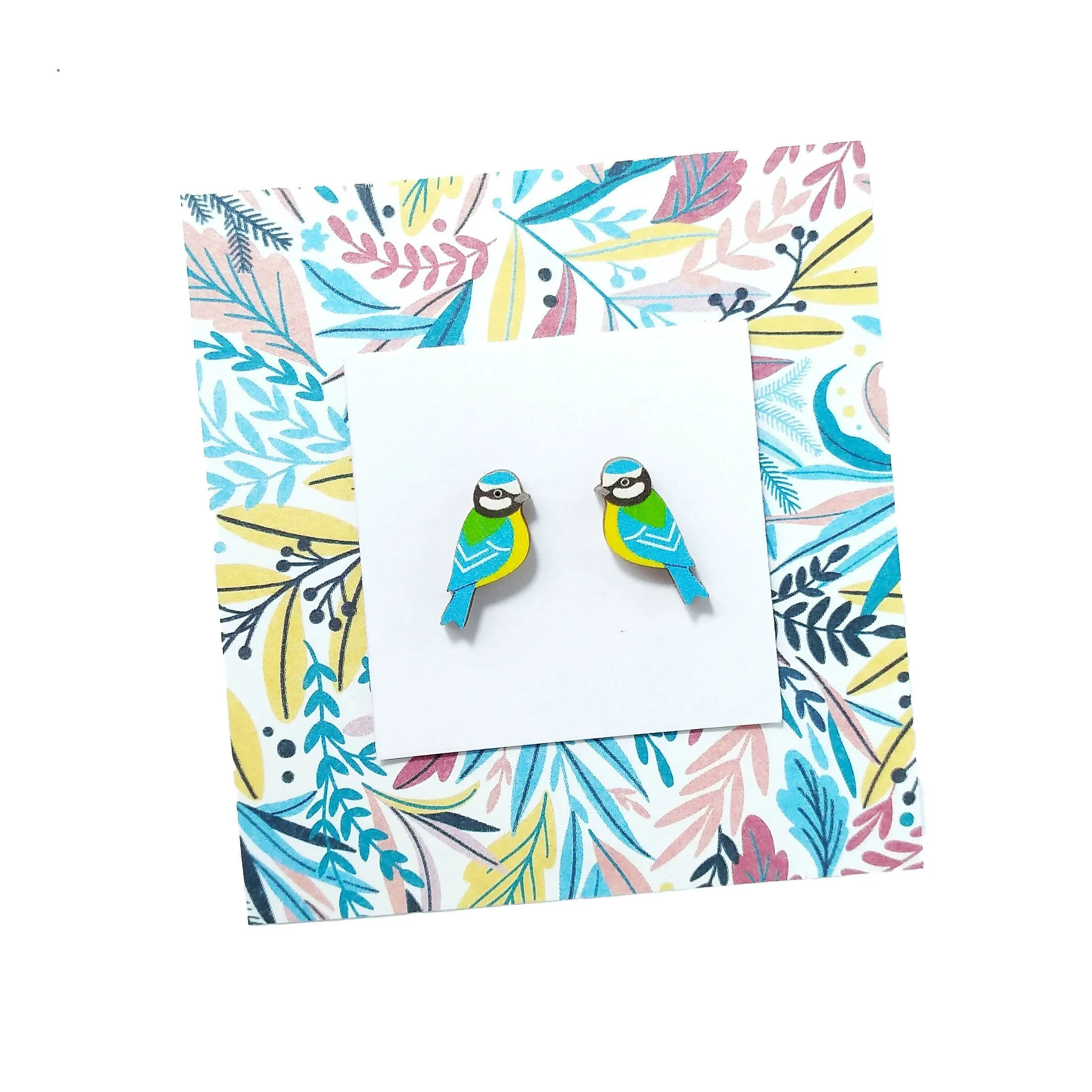 Blue Tit Earrings