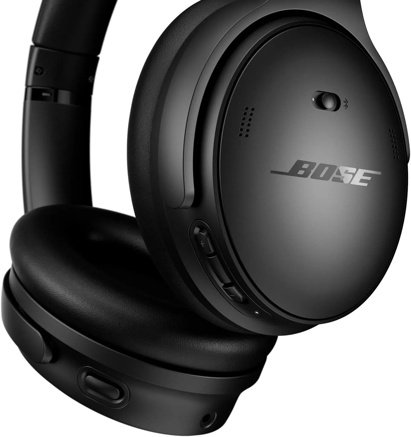 Bose QuietComfort SC Wireless Noise Cancelling Headphones, Bluetooth Over Ear Headphones with Up To 24 Hours of Battery Life, with Soft Case, Black