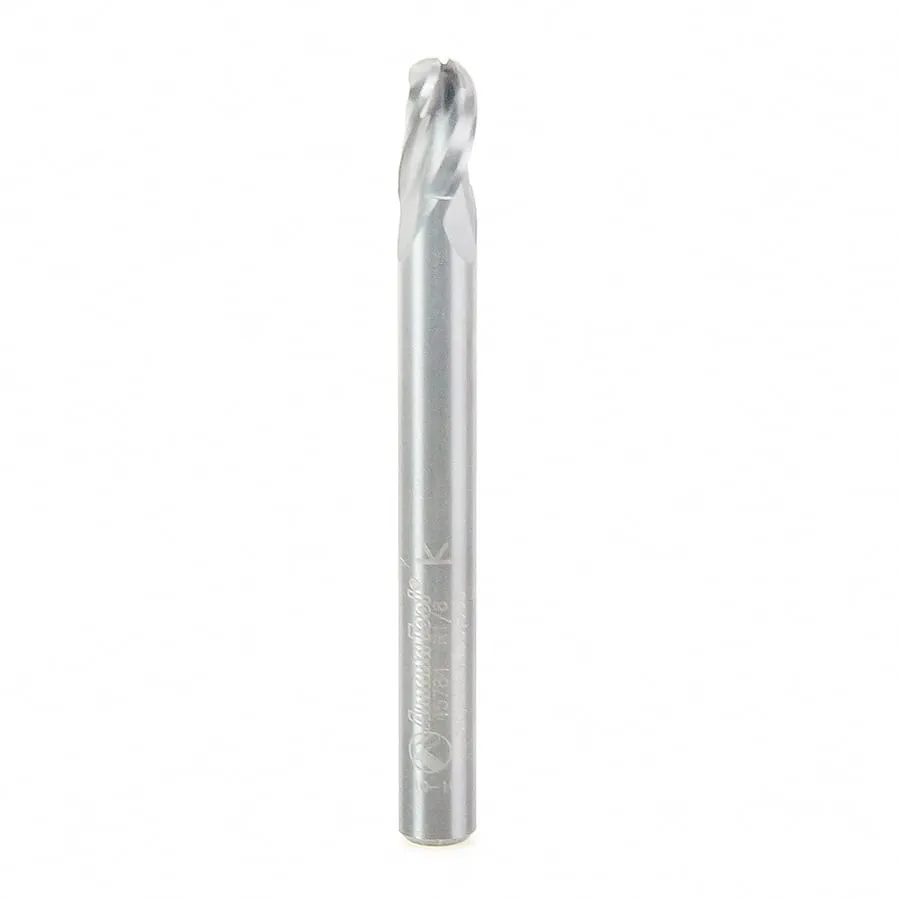 Bottom Round CNC Router Bit | 1⁄8 Radius x 1⁄4 Dia x 3⁄8 x 1⁄4" Shank | 45784 | 738685457849