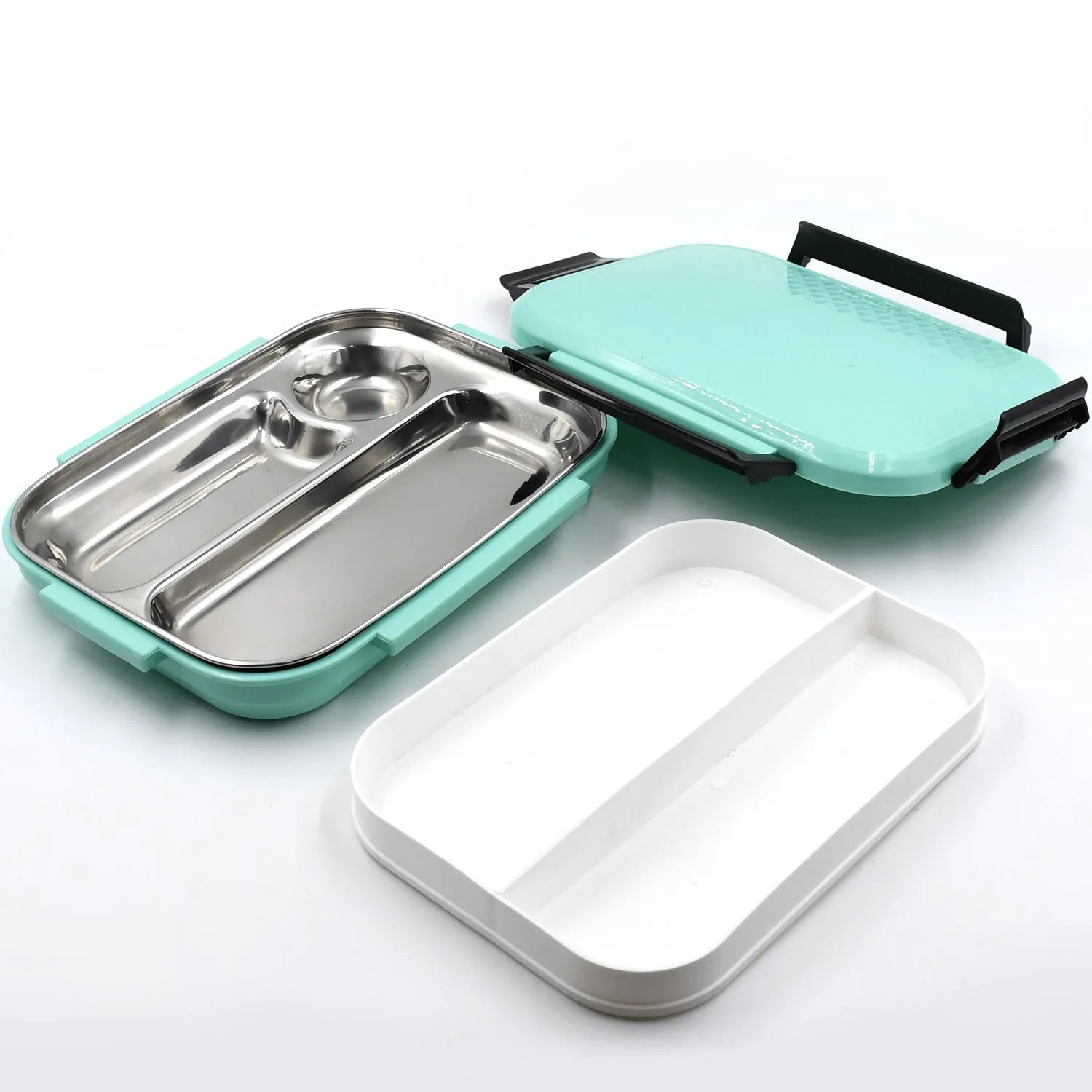 Break Time Lunch Box Steel Plate Multi Compartment Lunch Box Carry To All Type lunch In Lunch Box & Premium Quality Lunch Box ideal For Office , School Kids & Travelling Ideal