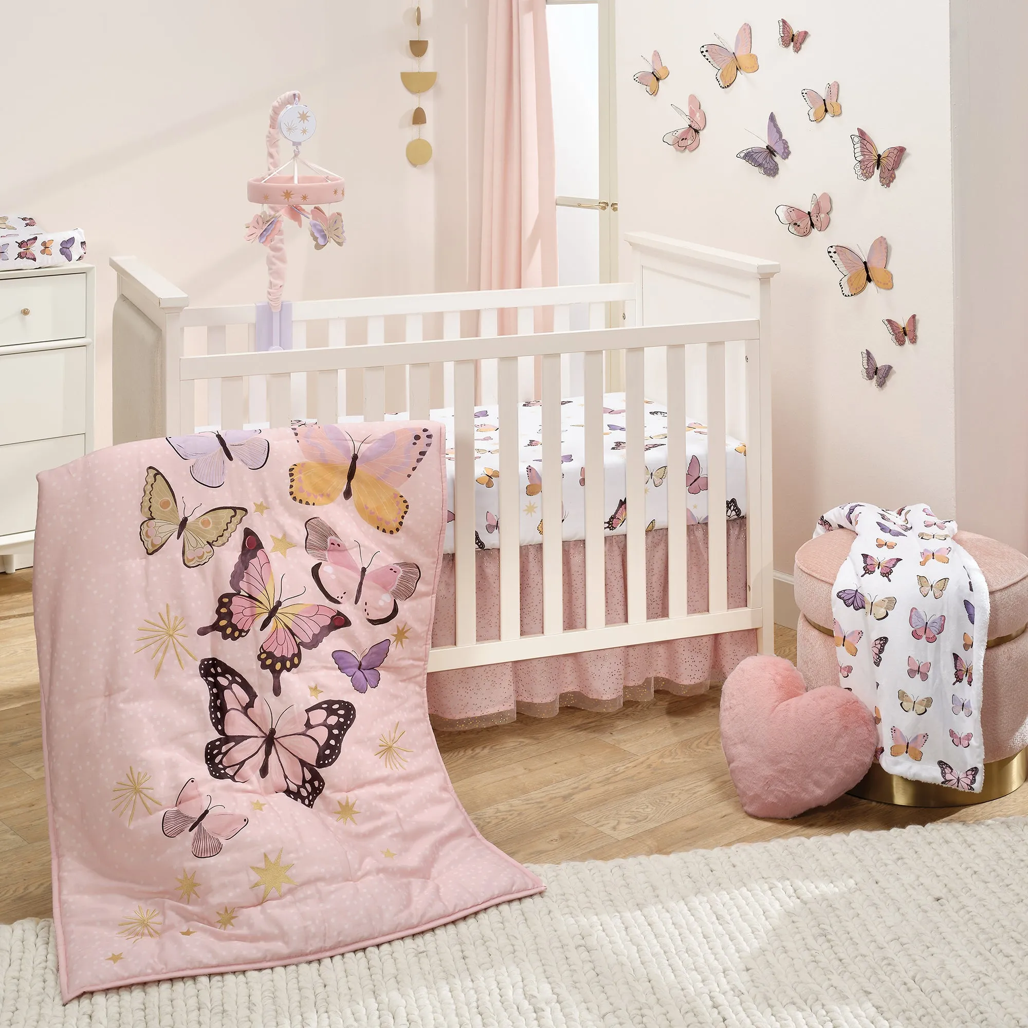 Butterfly Dreams Musical Baby Crib Mobile