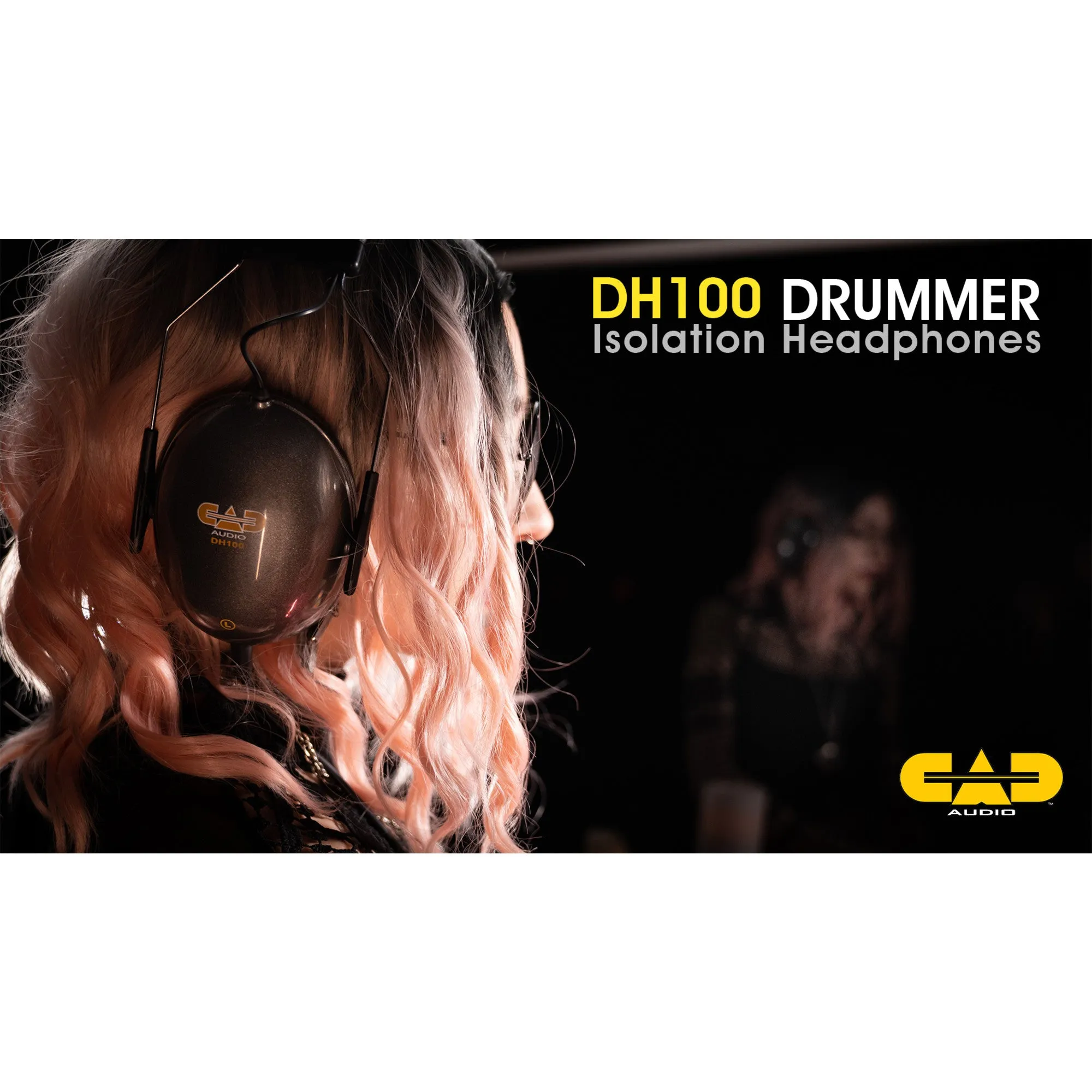 CAD Audio DH100 Drummer Isolation Headphones with 50mm Drivers