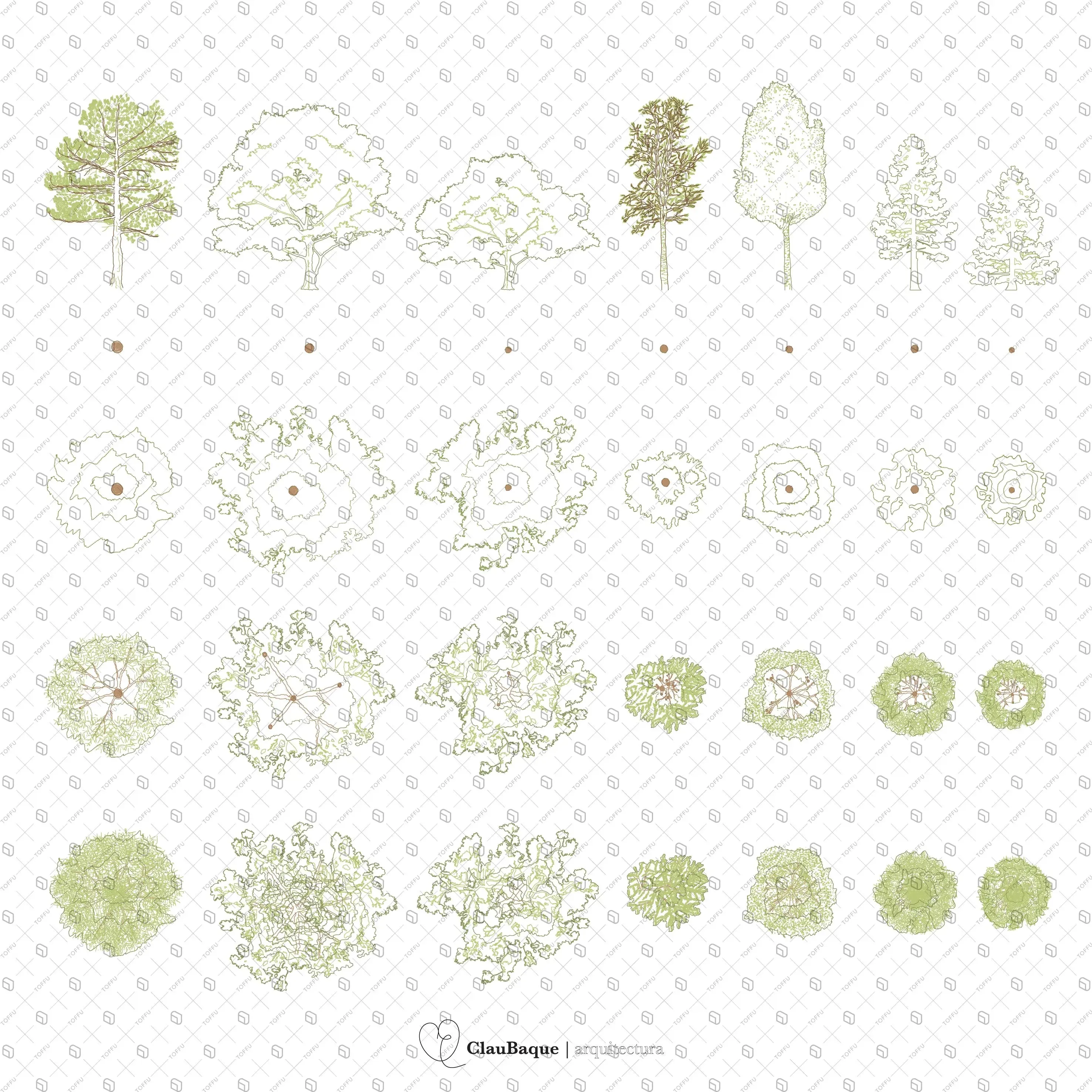 Cad Detailed Trees