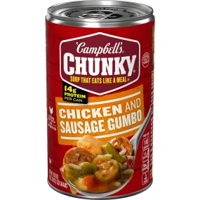 Campbell’s Chunky Chicken and Sausage Gumbo Soup - 18.8 oz Can