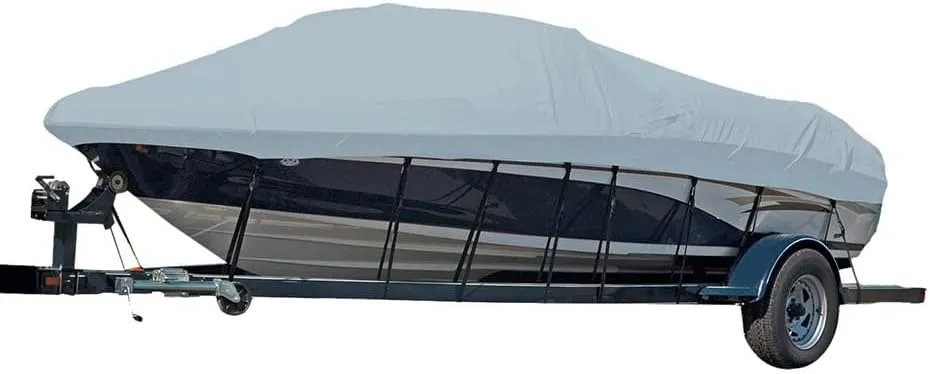 Carver 77119S11-Mist Gray Sun-Dura Boat Cover Type V