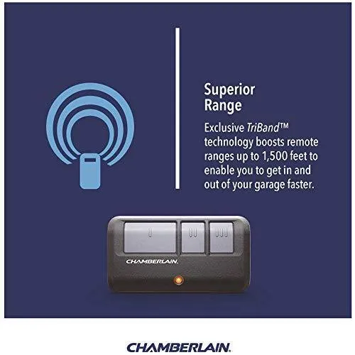 Chamberlain B970T Smart Garage Door Opener with Battery Backup - myQ Smartphone Controlled - Ultra Quiet, Strong Belt Drive and MAX Lifting Power, 1.25 HP, Wireless Keypad Included, Blue