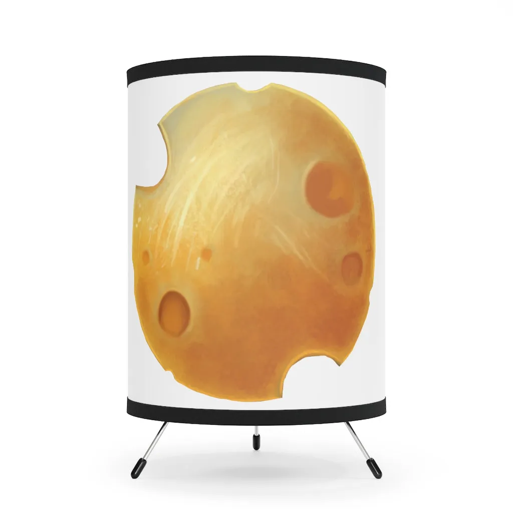 Cheese Tripod Lamp with High-Res Printed Shade, US\CA plug