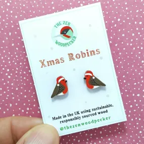 Christmas Robin Earrings