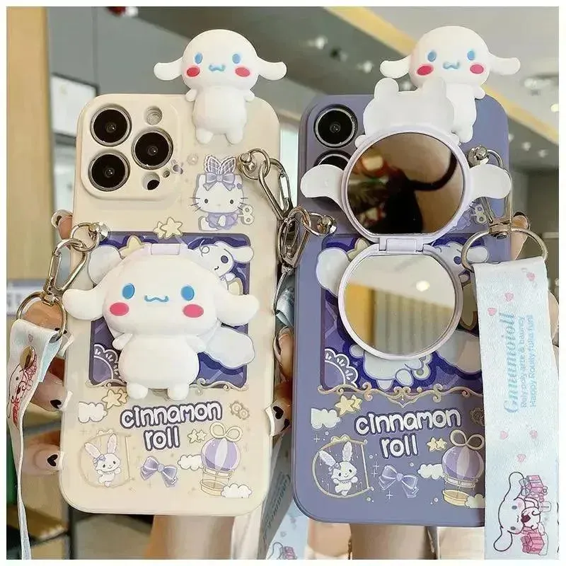 Cinnamoroll Makeup Mirror Case (For iPhones)