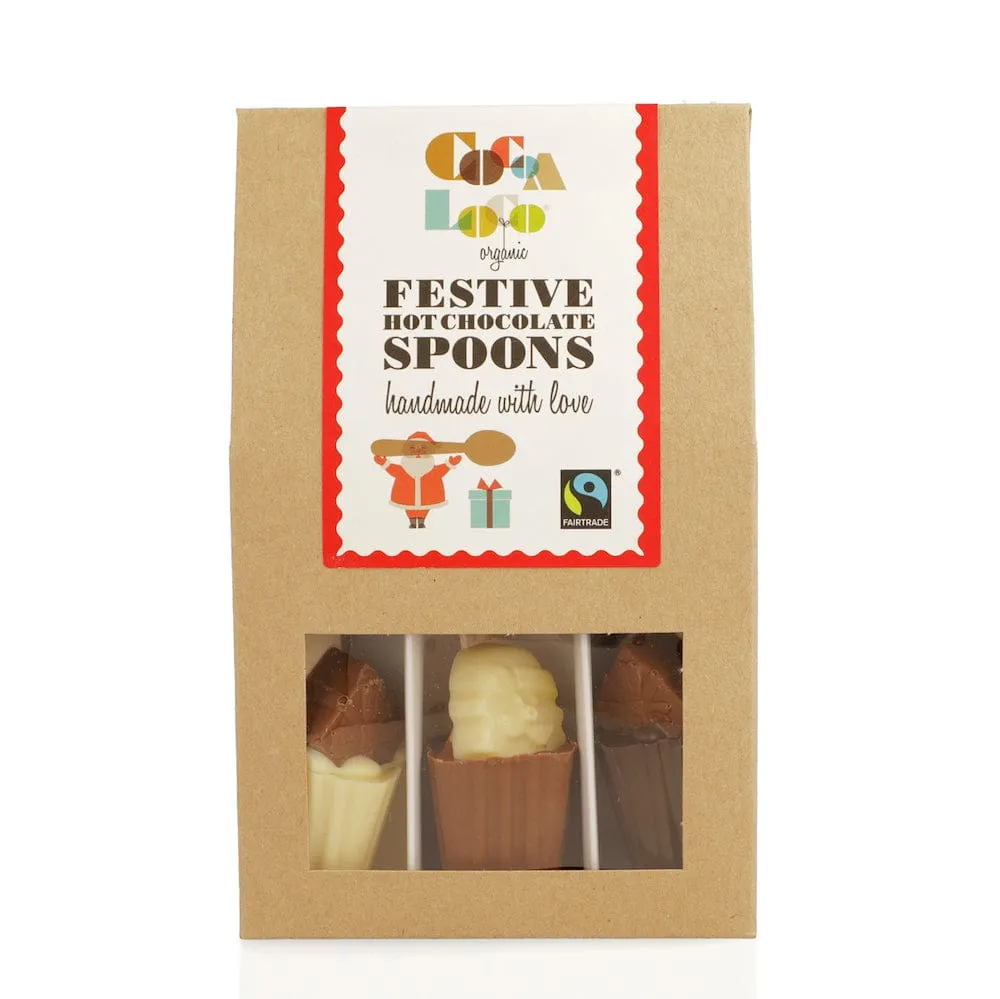 Cocoa Loco Festive Hot Chocolate Spoon Set