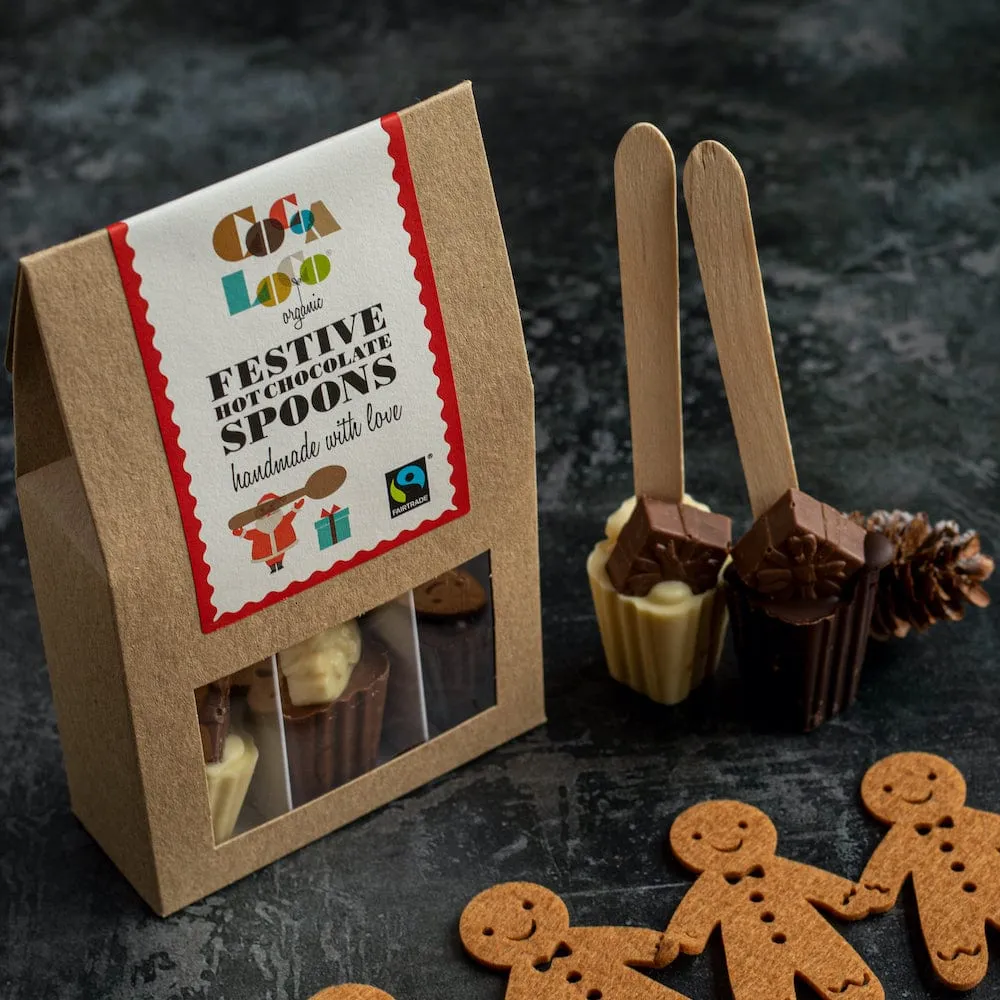 Cocoa Loco Festive Hot Chocolate Spoon Set