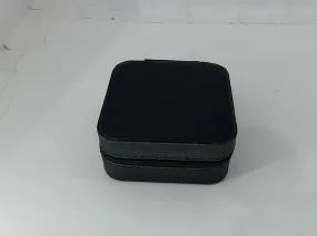 Compact Black Travel Jewelry Box Case - Small Size