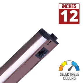 CounterMax 5K 12 Inch LED Under Cabinet Light, 2700K to 5000K, 720 Lumens, 120V, Bronze