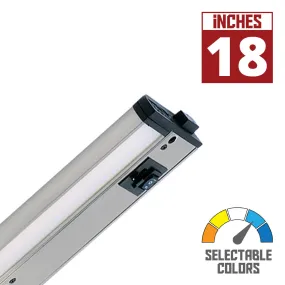 CounterMax 5K 18 Inch LED Under Cabinet Light, 2700K to 5000K, 1200 Lumens, 120V, Nickel