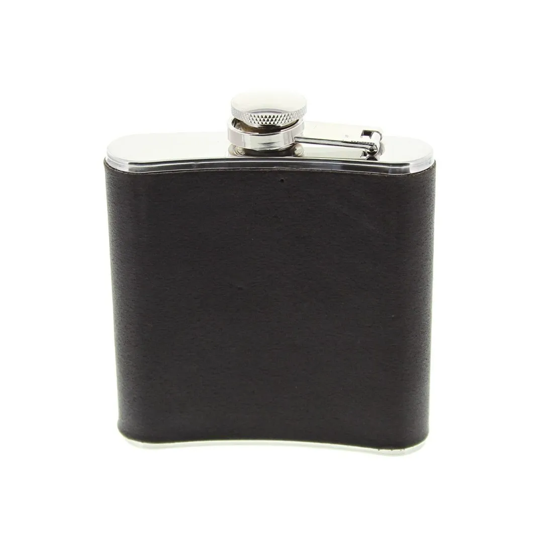 Crocodile Leather Covered Hip Flask