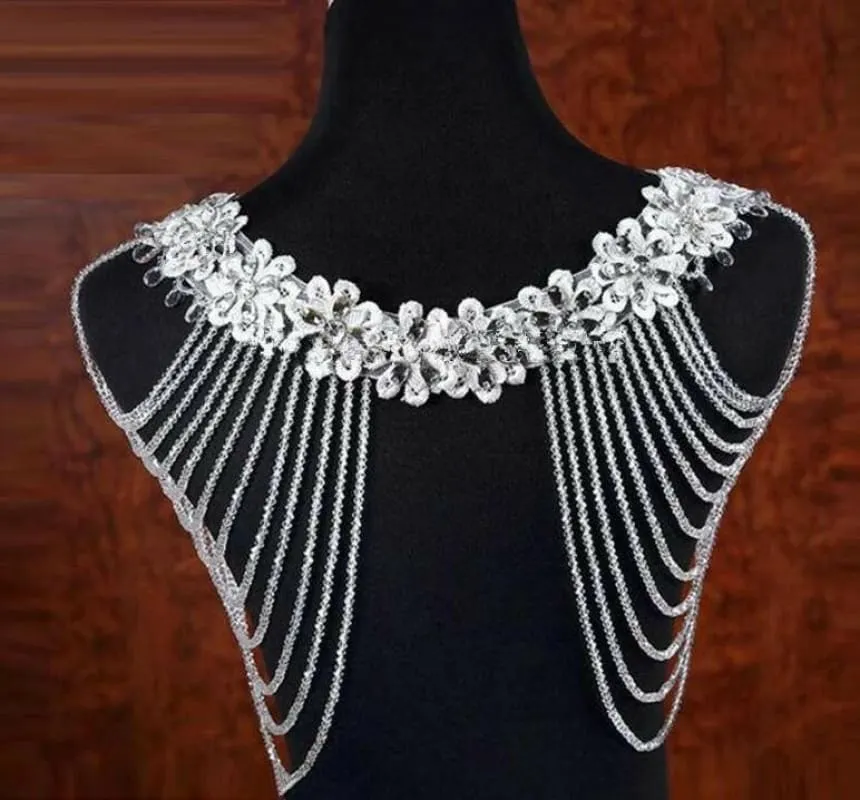 Crystals Wedding Neck Bolero for an Elegant Bridal Look