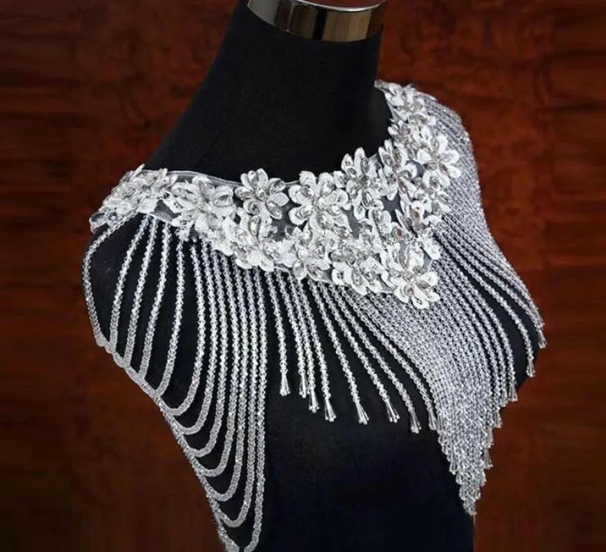 Crystals Wedding Neck Bolero for an Elegant Bridal Look