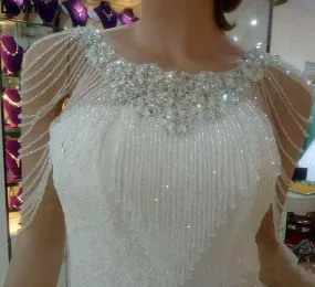 Crystals Wedding Neck Bolero for an Elegant Bridal Look