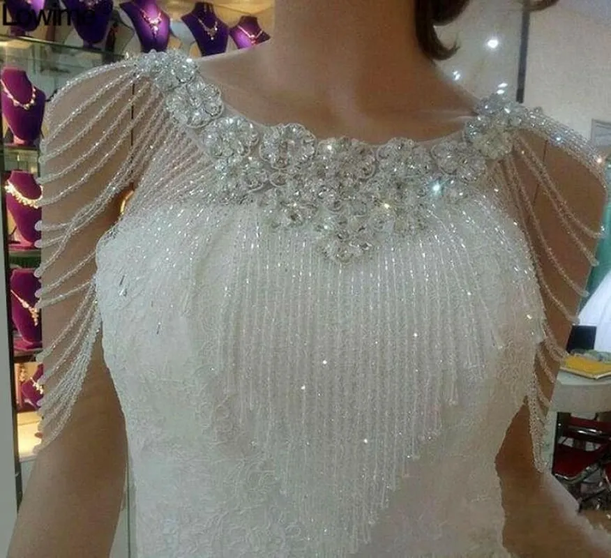 Crystals Wedding Neck Bolero for an Elegant Bridal Look