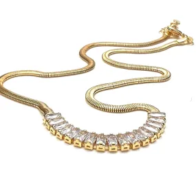 CZ BAGUETTE NECKLACE