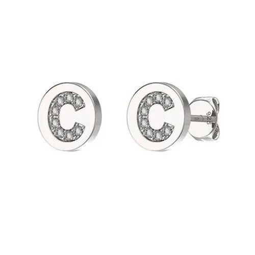 CZ Initial Earrings A - Z