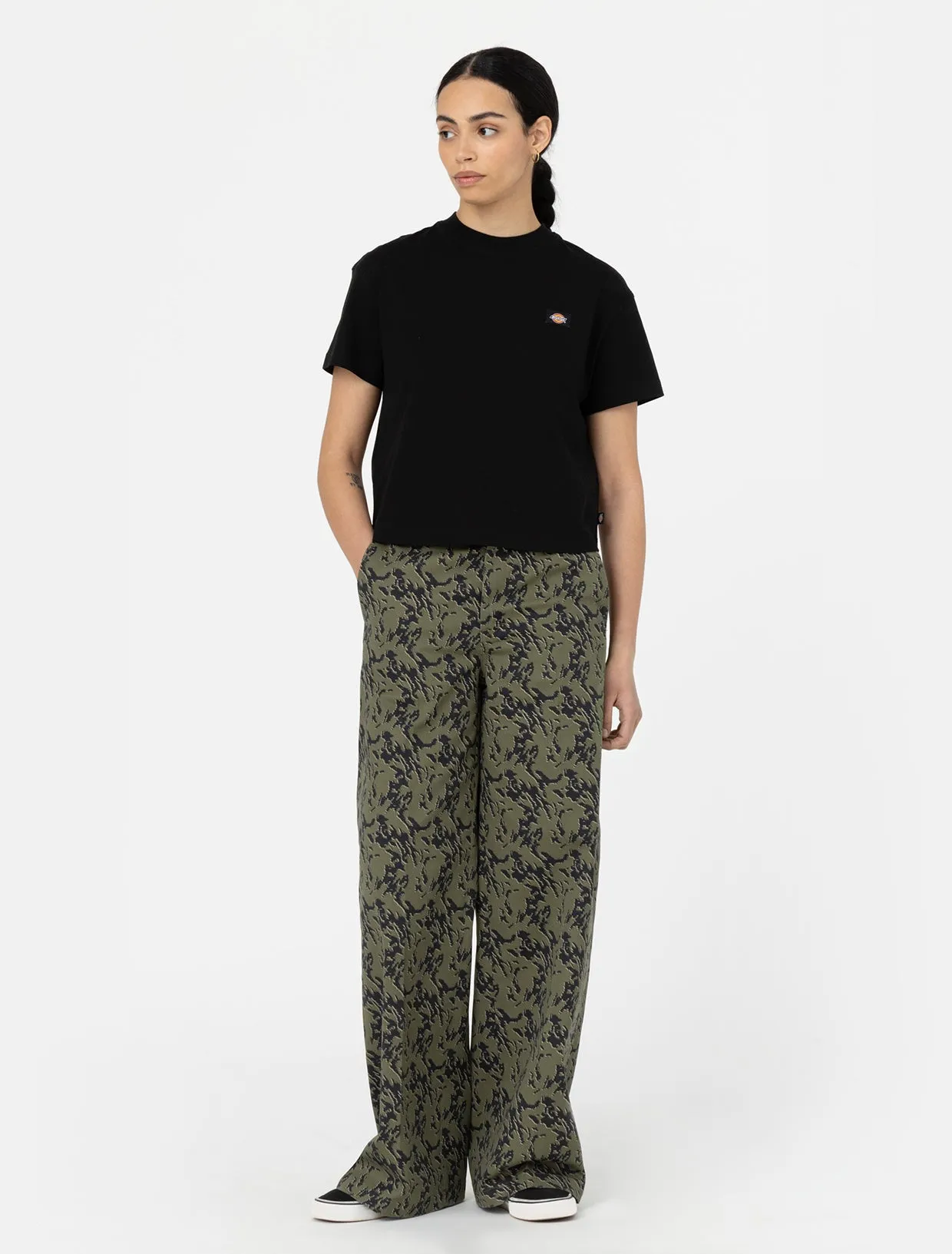 Dickies Oakport Boxy T-shirt Nero Donna