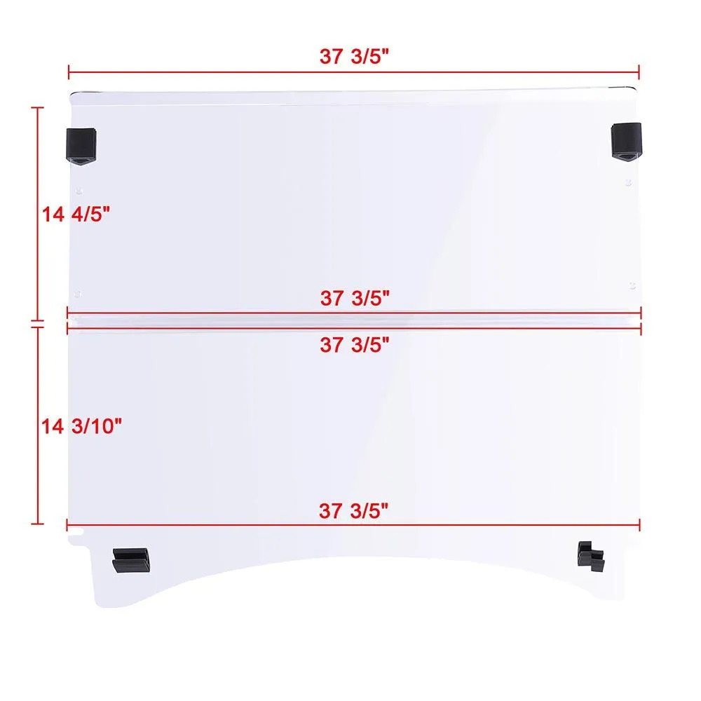 DIY Acrylic Golf Windshield Folding fits Club Car Precedent