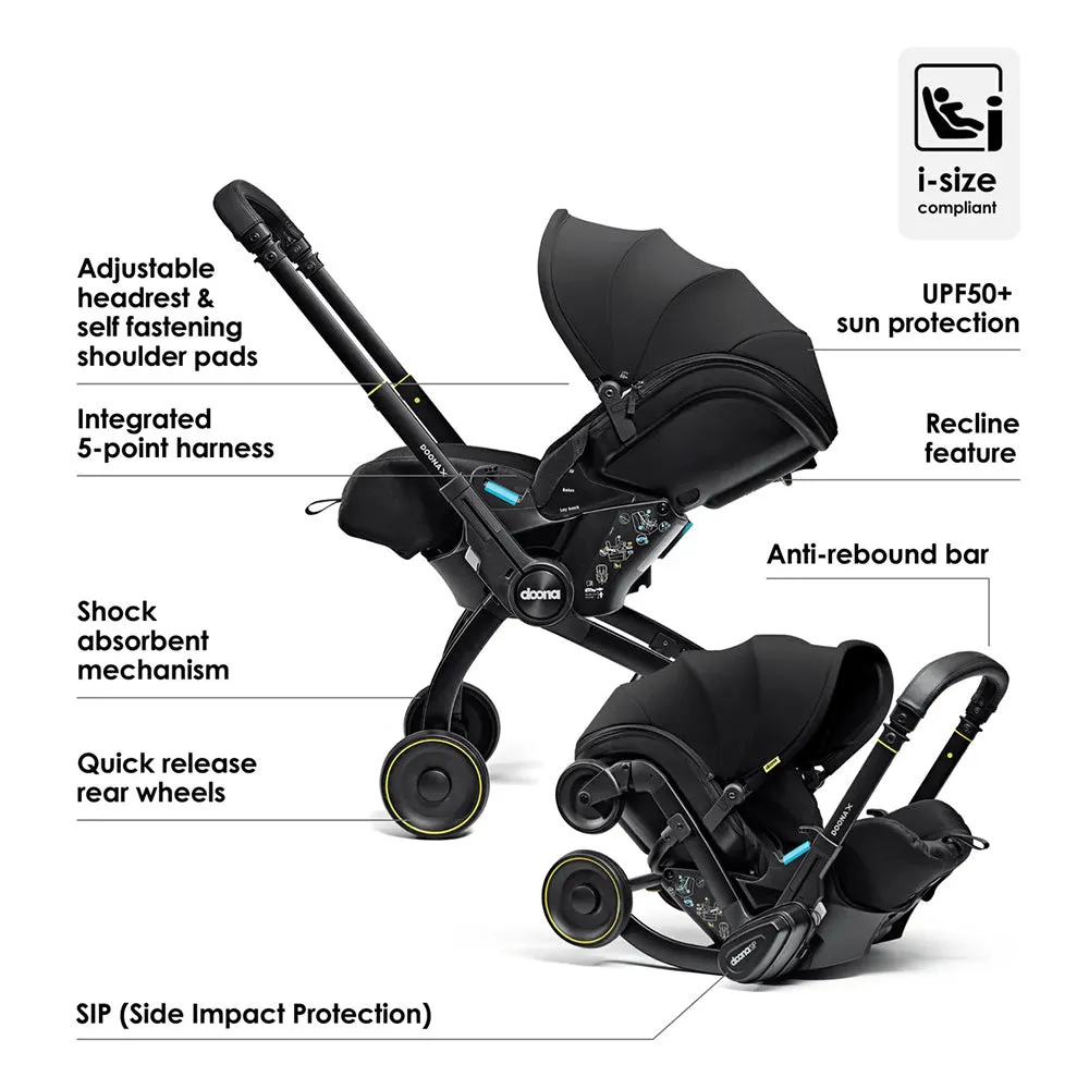 Doona X Car Seat & Stroller With Isofix Base