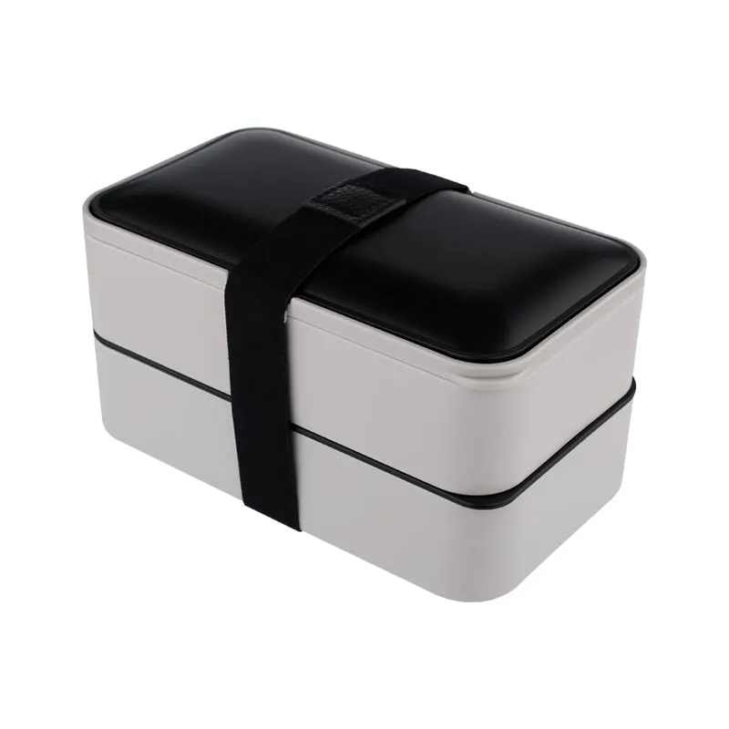 Double lunch box portable lunch box