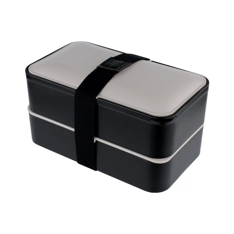 Double lunch box portable lunch box