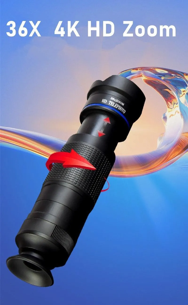 Dragon 36X Mobile Phone Lens Kit With Tripod