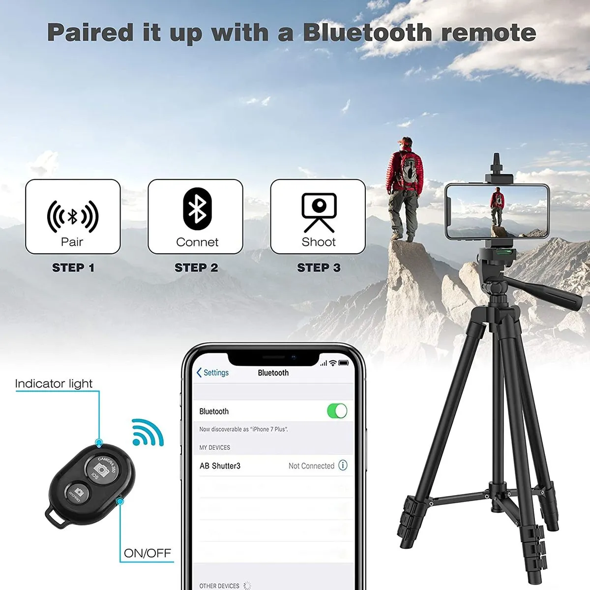 DSLR Flexible Tripod Extendable Travel Lightweight Stand