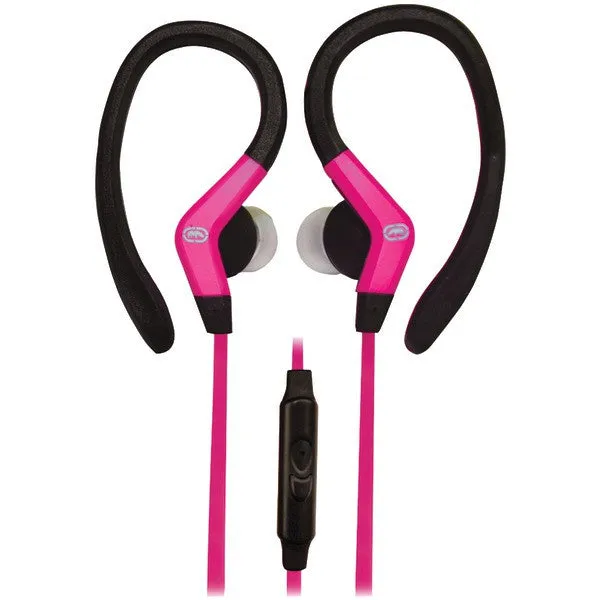 ECKO UNLIMITED EKU-OCT-PK Octane Sport Hook Earbuds with Microphone (Pink)