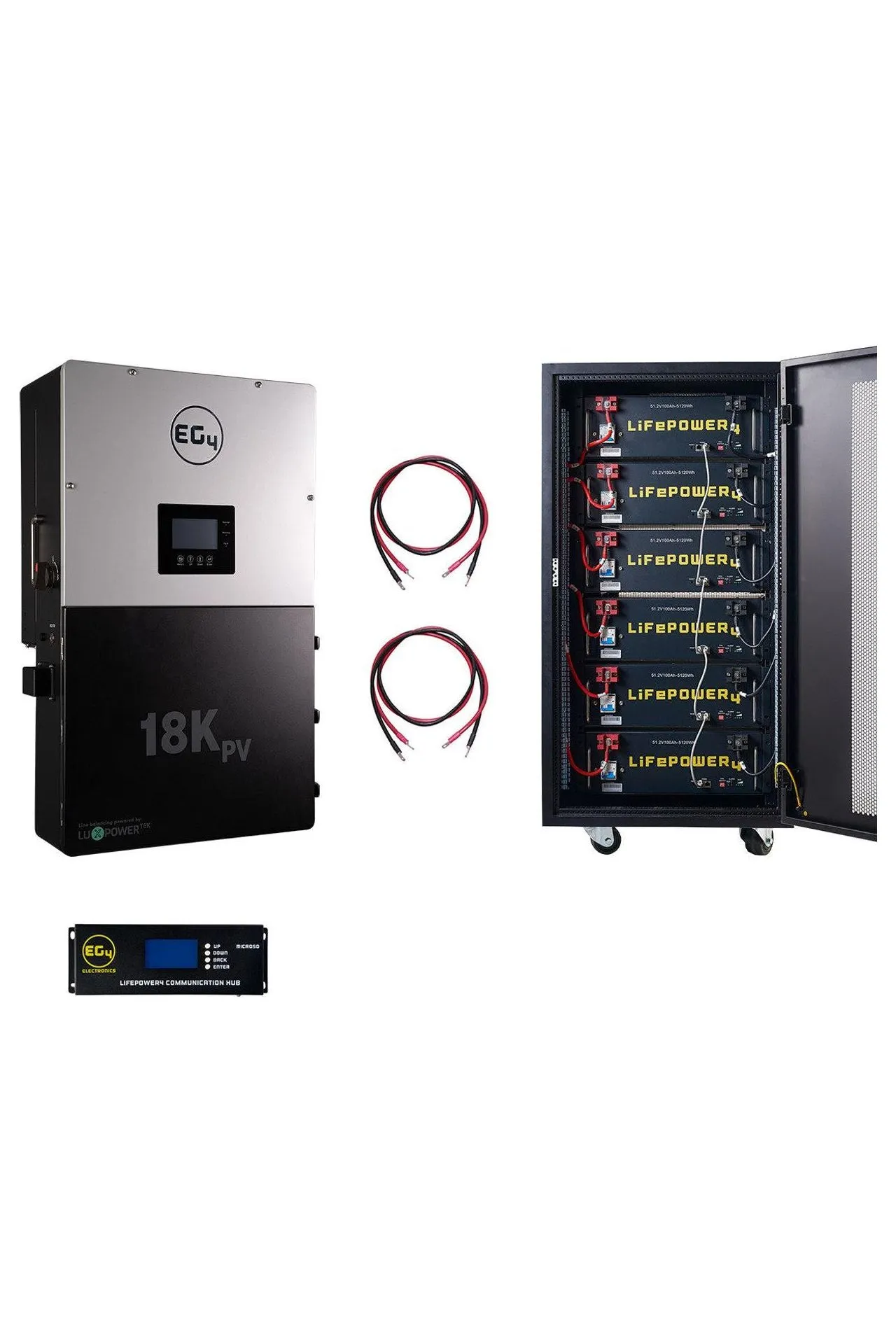 EG4 | 18KPV Hybrid Inverter System Bundle - 30.72kWH EG4 Lithium Powerwall