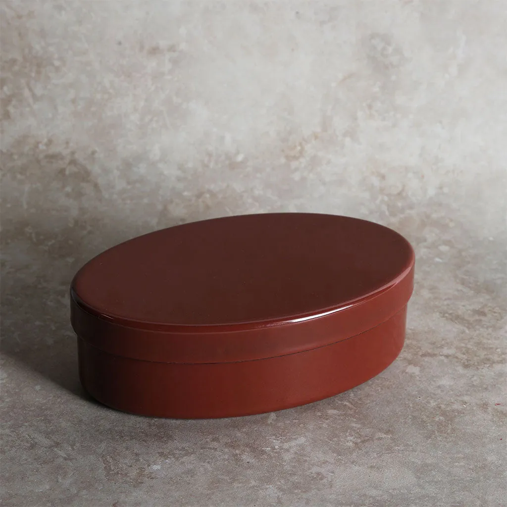 Enamel Oval Box