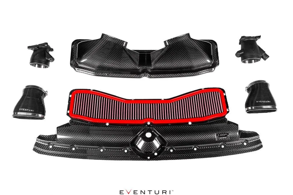 EVENTURI EVE-C8RS6-CF-INT Black Carbon intake Gloss AUDI C8 RS6 RS7