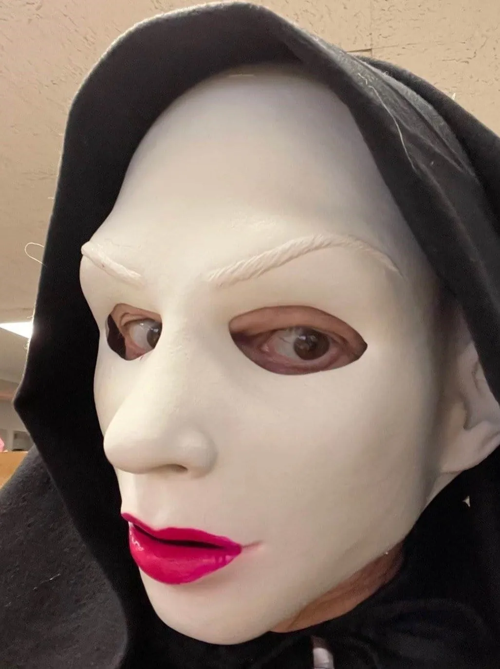 Evil Nun Latex Face Mask UV Glow