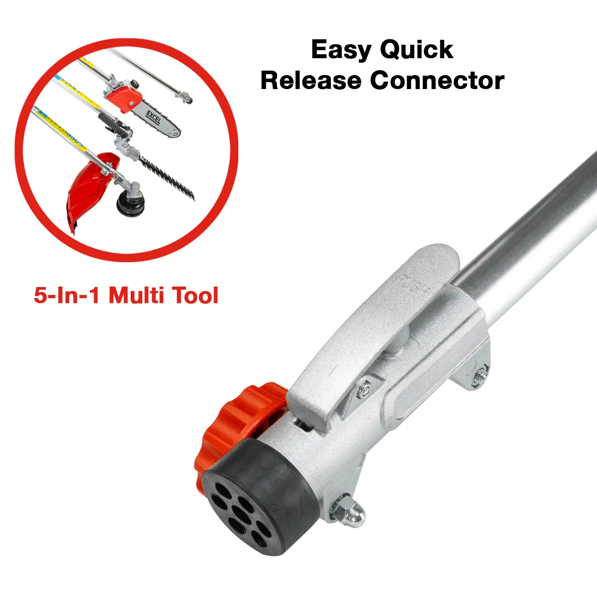 Excel 52cc Petrol 5-in-1 Garden Multi Tool